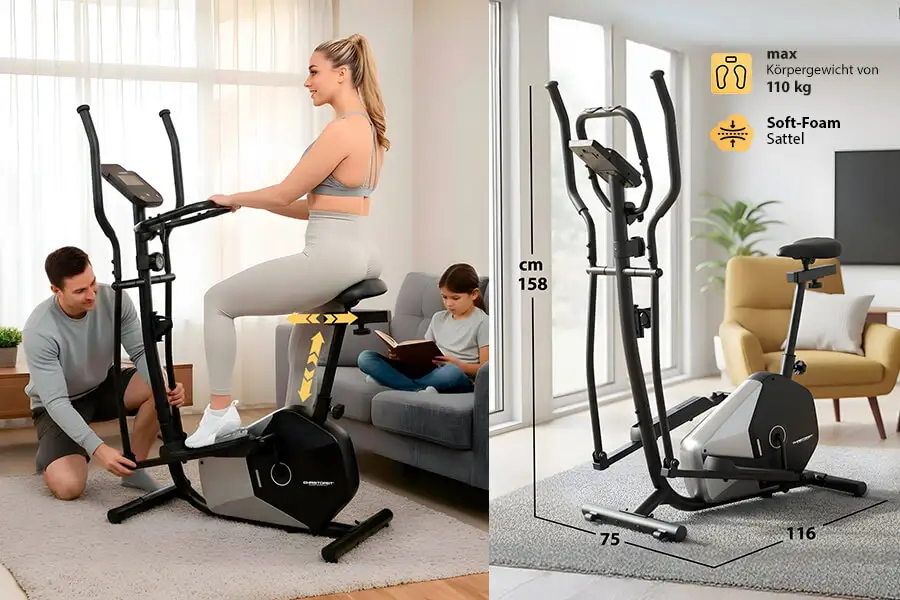 Crosstrainer CT 6: Fit im Alltag – für die ganze Familie